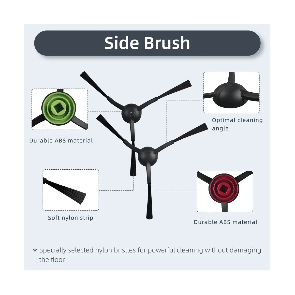 الفرشاة الجانبية الرئيسية للروبوت فراغ ، فلتر Hepa ، ممسحة الملابس ، خرقة ، قطع الغيار ، G8000 ، G8000 برو ، G20