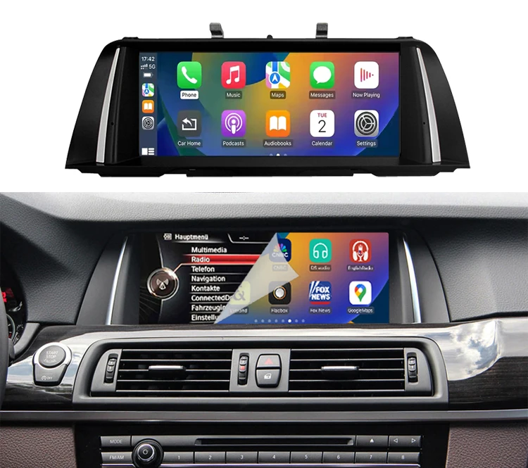 New10.25'' Apple Carplay Android Auto Multimedia Player F10 Display For BMW NBT CIC CCC Linux Car Audio