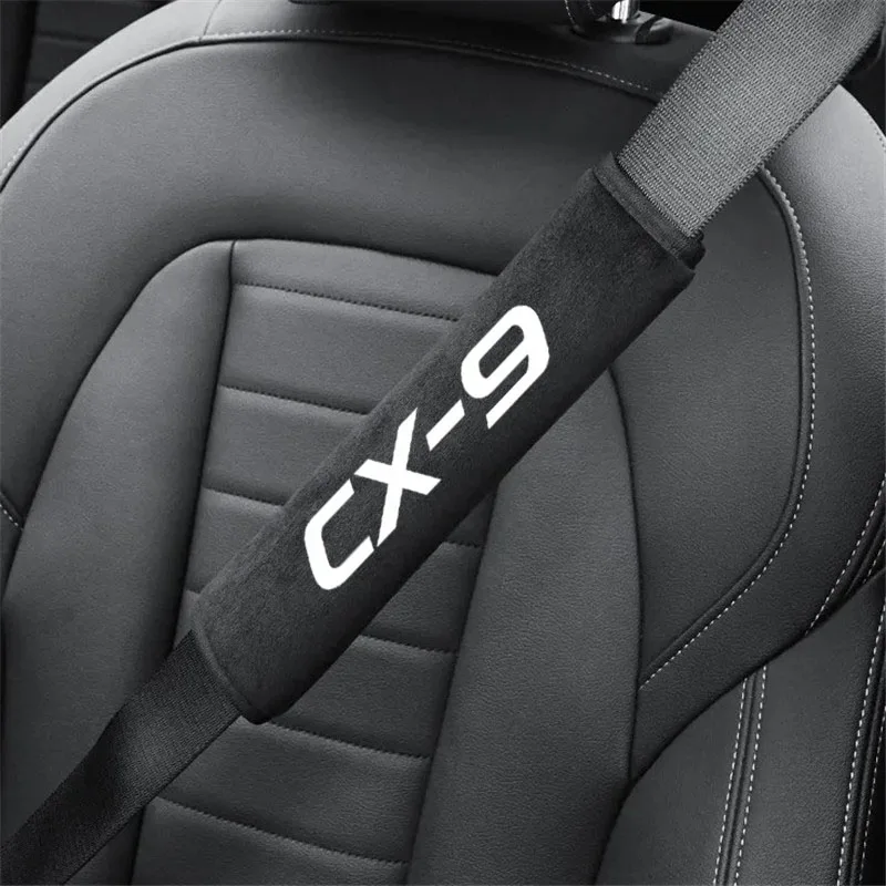 

2pcs Car Safety Belt Cover Adjustable Seat Belt Cover Shoulder Strap Covers for CX-9 CX9 Auto Accessories