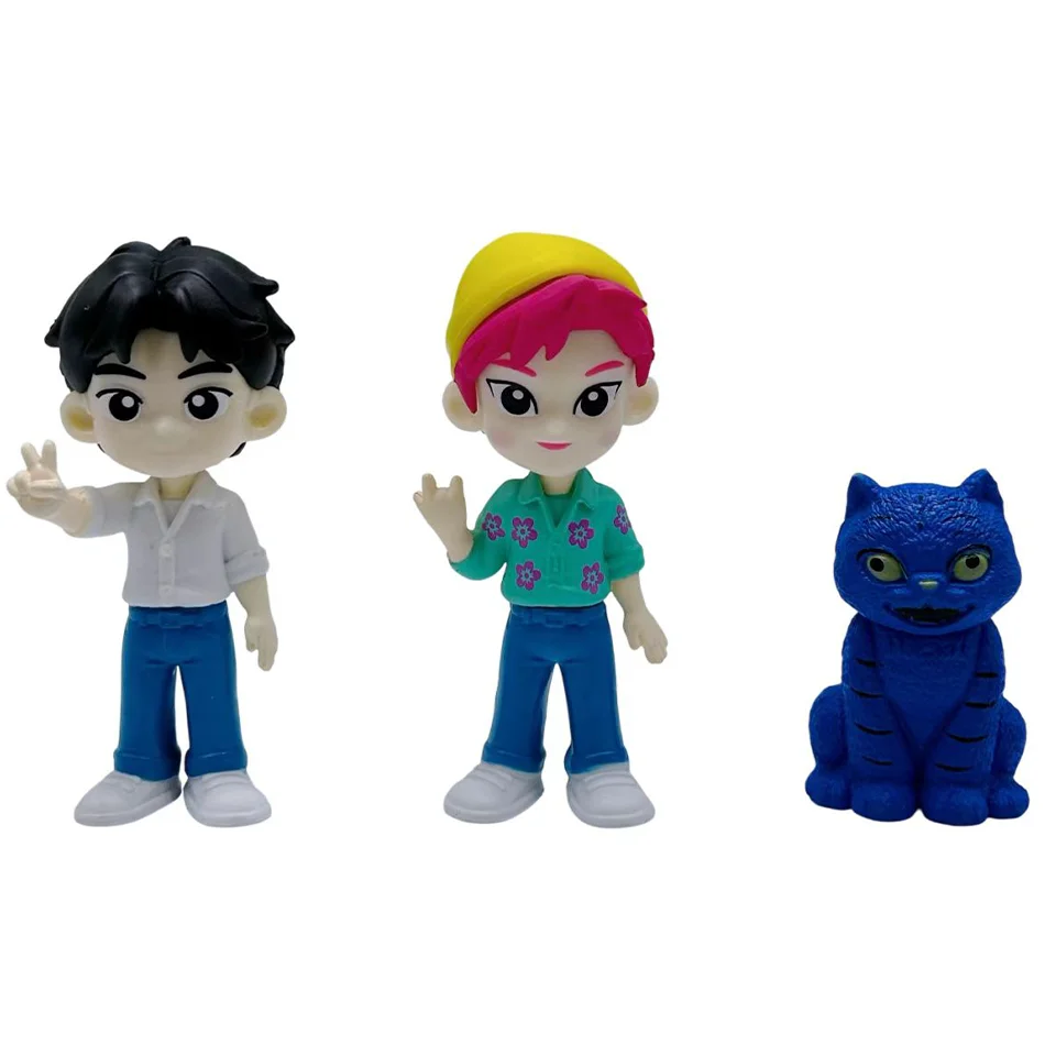 NIEUWE 24 stks Kpop Demon Hunters Box Mystery Box Collectie Tijger Standbeeld Bureau Decoratie Poppen Kinderen Speelgoed Halloween Geschenken