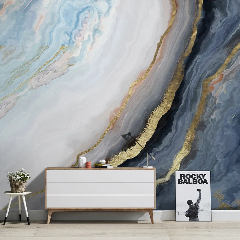 

3d мраморные обои по индивидуальному заказу, скандинавское абстрактное искусство, нефритовый камень, фреска для гостиной, дивана, ТВ, фон, стена, роскошный домашний декор