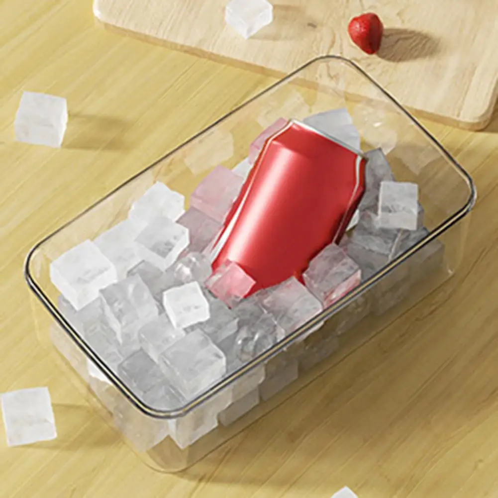 Ice Cube Tray  Anti-deform Large Capacity BPA Free  Silicone Small Ice Cube Making Tray Kitchen Gadgets