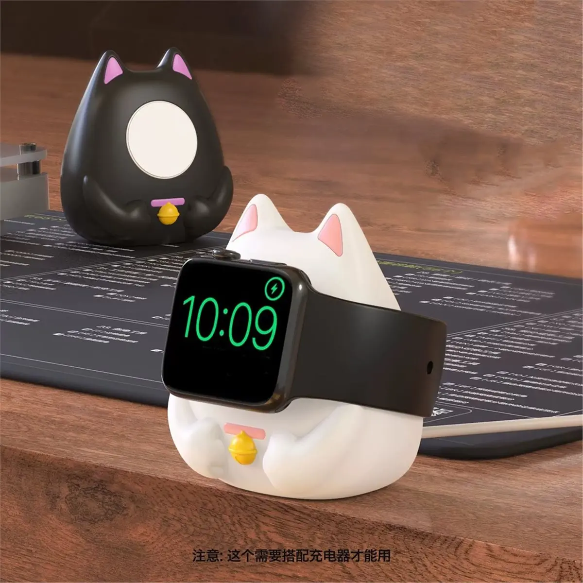 Happy New-  WIreless Charging Station Mount for for Charging Bracket Stand Kitten Charging Desktop Stand Yellow