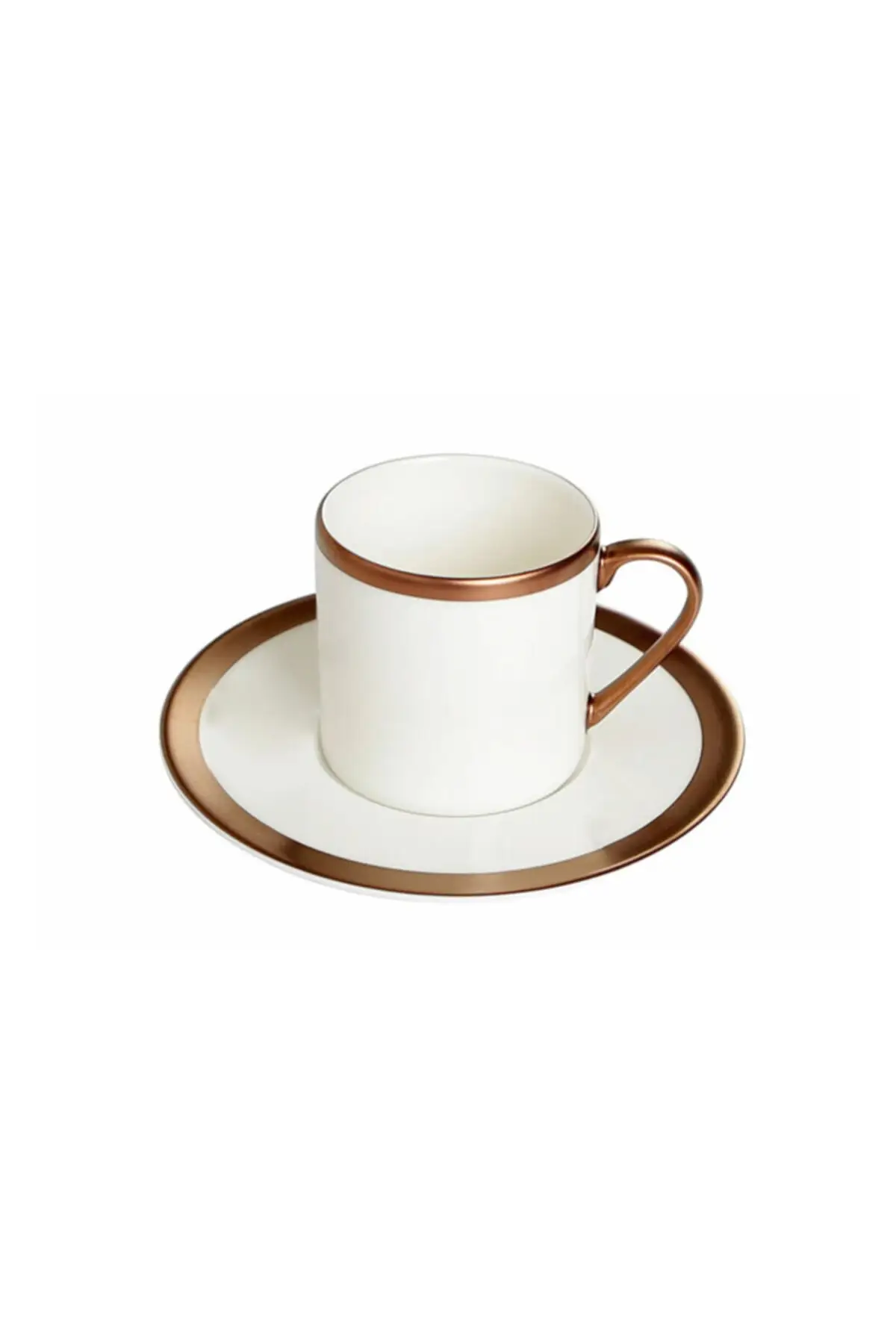 Pcs Copper Line 4 piece coffee cup set-Copper Luxury Cups