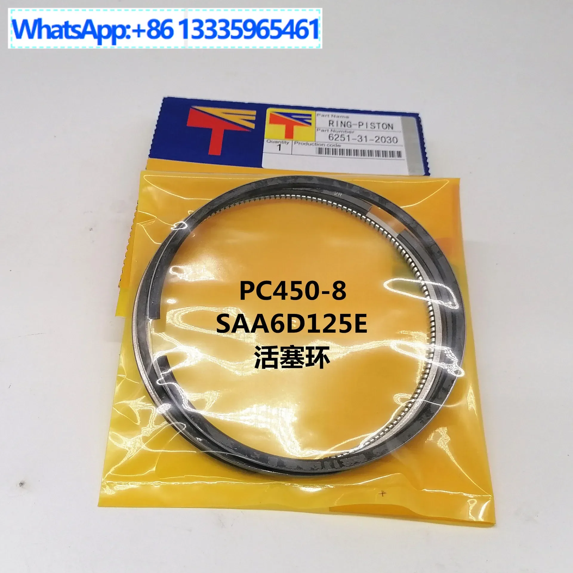 

Excavator accessories PC400-8/PC450-8 S6D125-5E piston ring 6251-31-2030