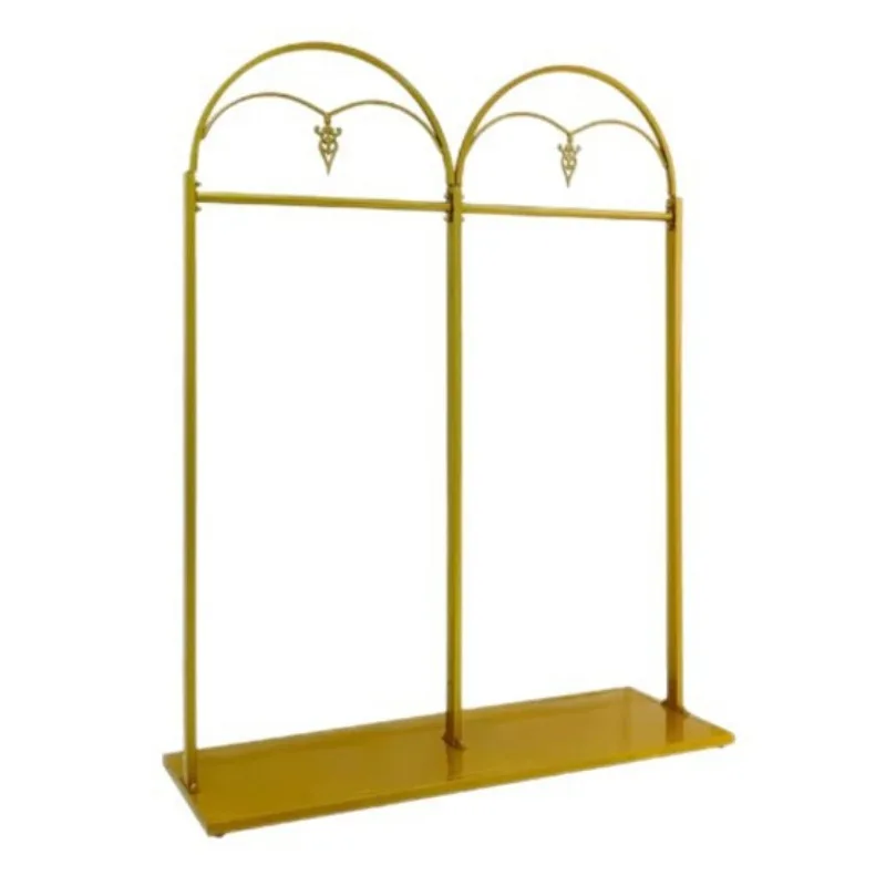 고급 웨딩샵 진열대, 바닥부터 천장까지의 의류 매장 진열대, 골드 스페셜 스튜디오 드레스 진열대