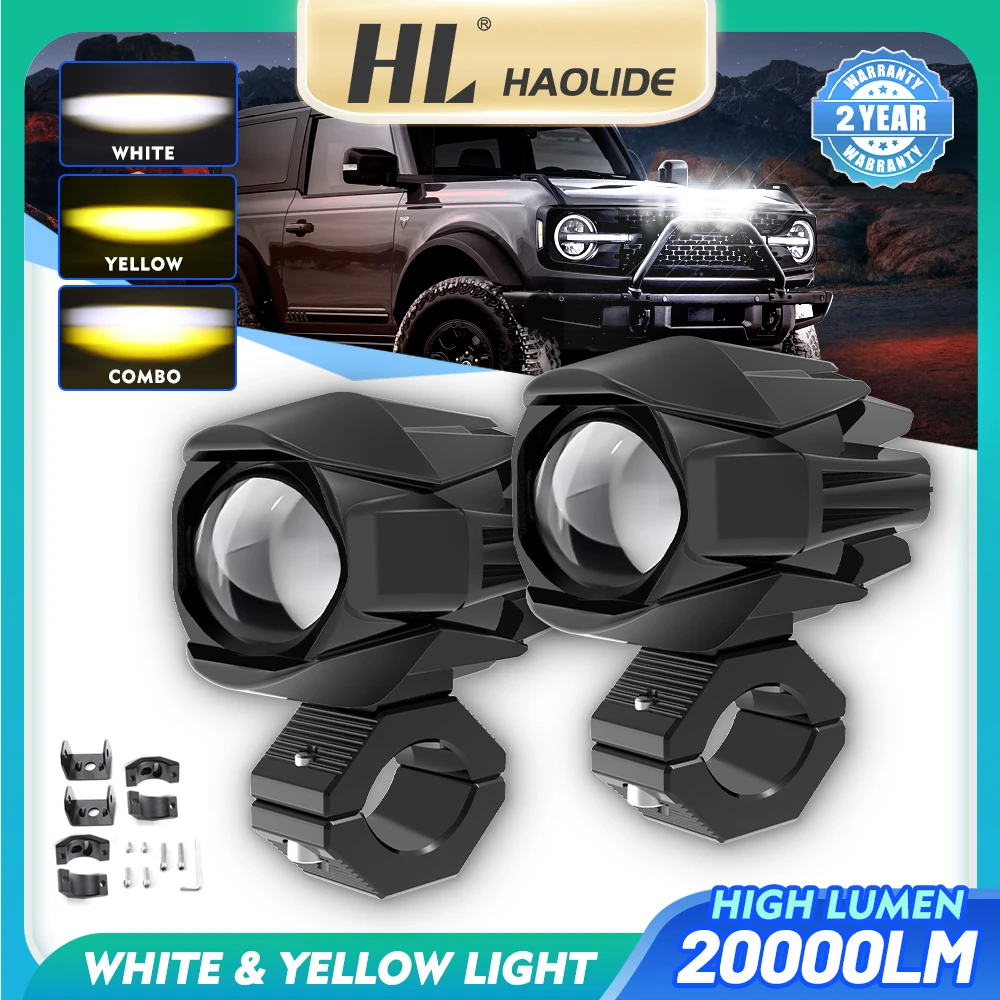 

3inch Led Work Light 6500K White 3500K Amber Driving Light Fog Lights Spotlight Car Truck Off Road Motorcycle 12V 24V