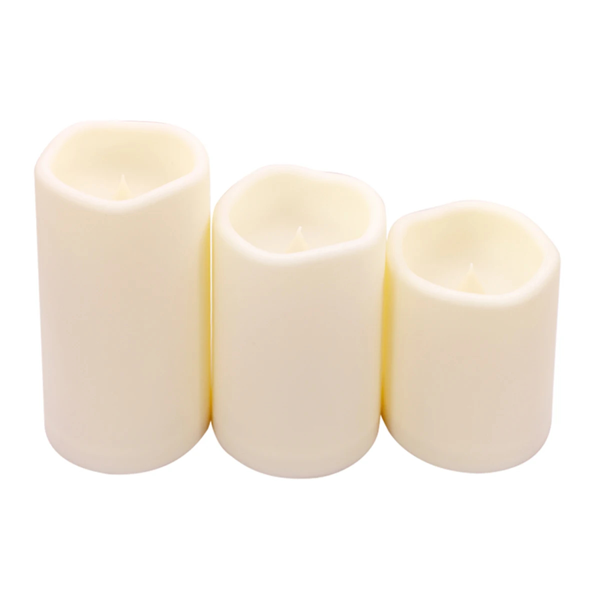 3pcs/set LED Flameless Candles Flickering Light with Remote Control for Christmas Festival Wedding Home Party Decor Lighting