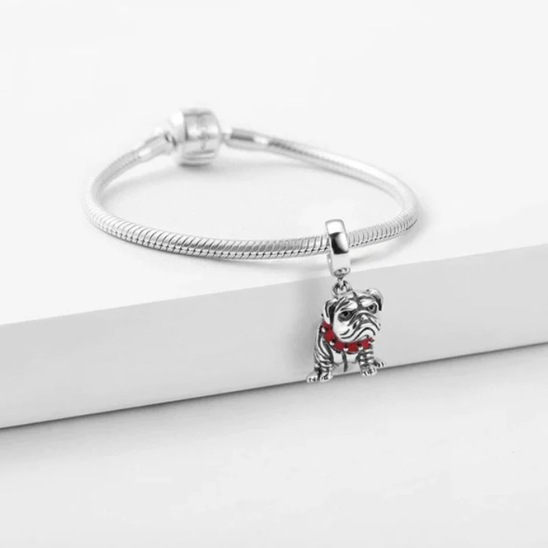 Bijoux à bricoler soi-même en argent 925, chat en colère, chat mignon, chien de combat français, chien Chihuahua, perle de charme, convient au bracelet Pandora original, bibelot, nouveau