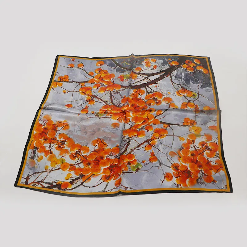 Chinese Style Elegant Elegant High-End Gift Silk Scarf for Women National Style Mulberry Silk Autumn and Winter Sc