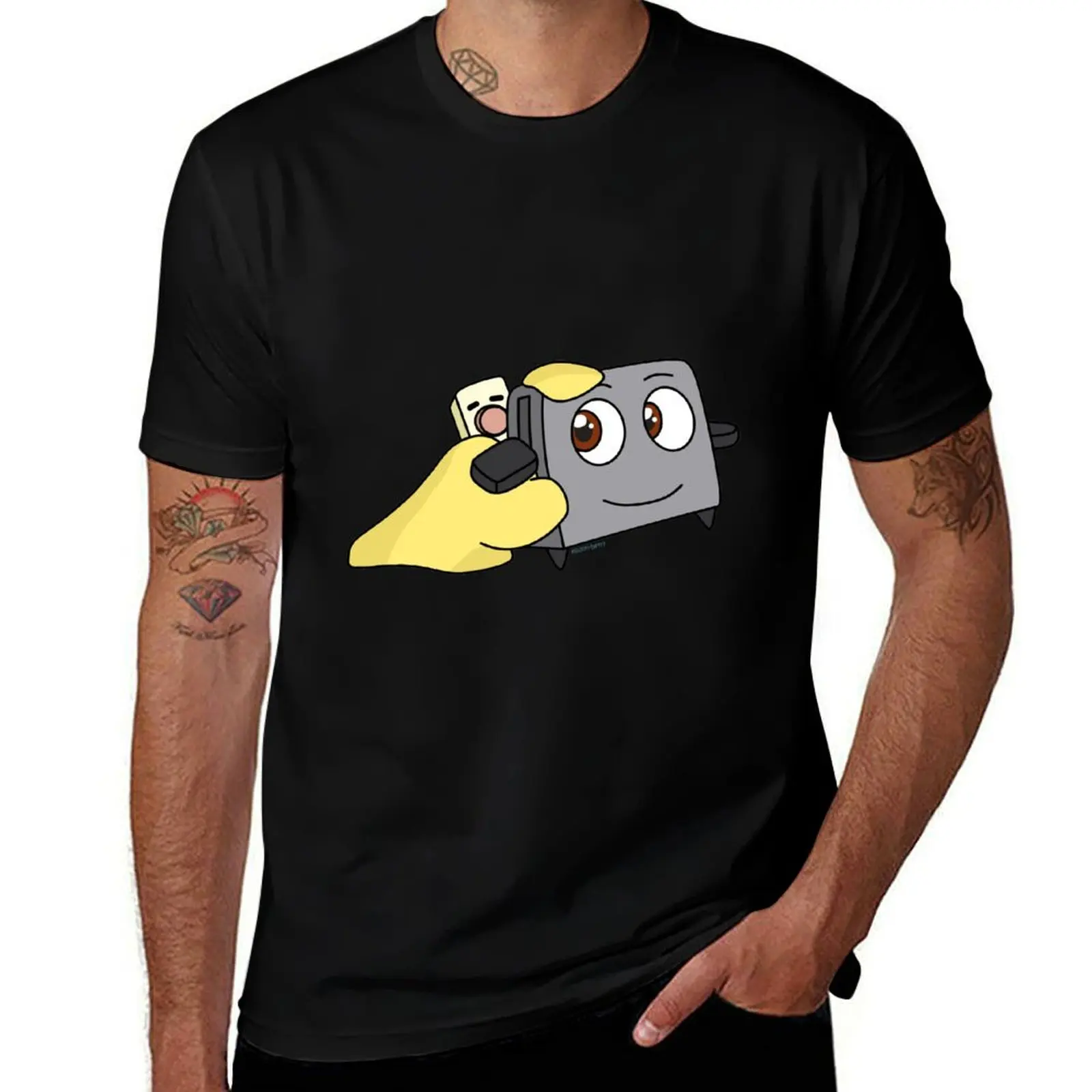 Blanky and Toaster T-Shirt Active Wear Sports for Men T-Shirt