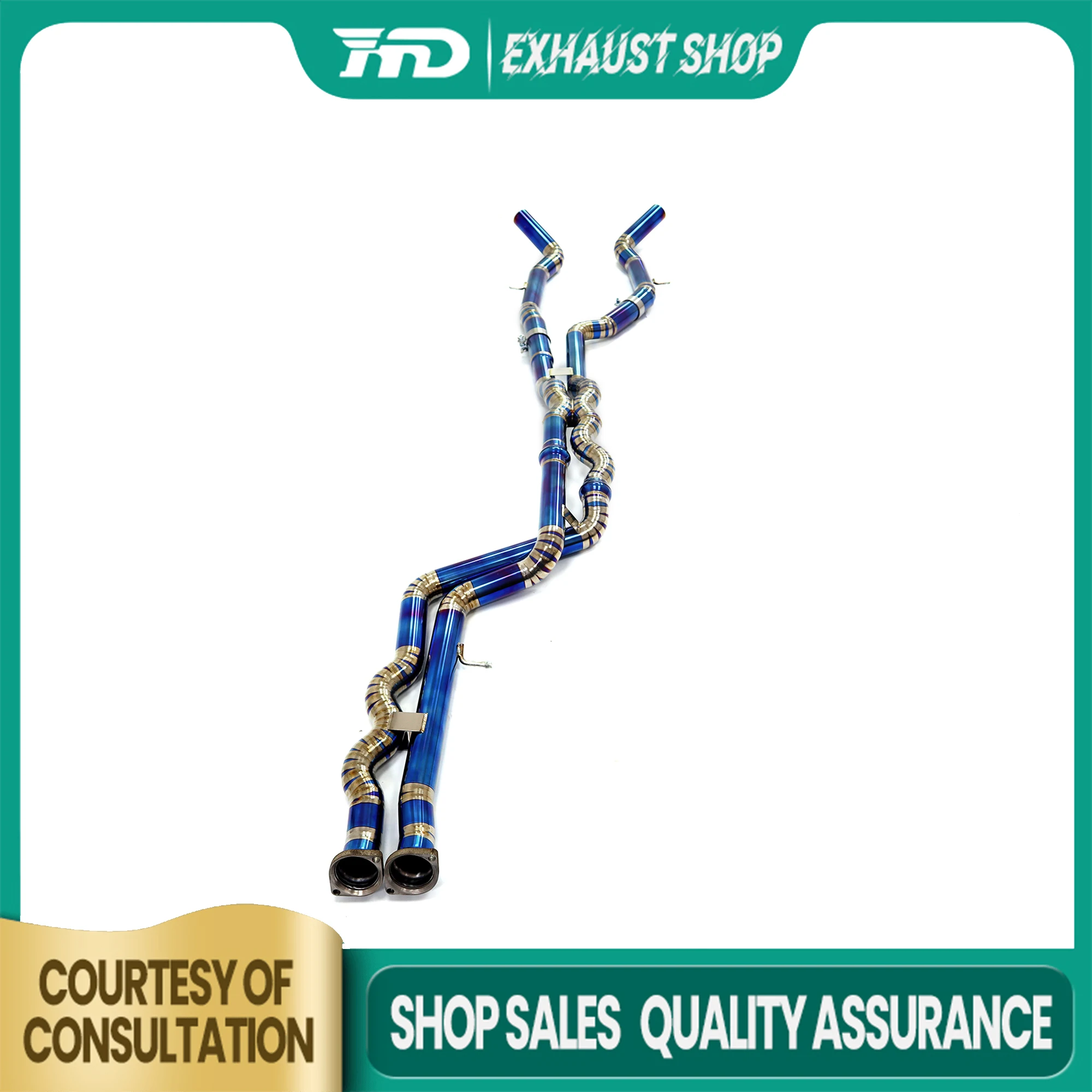 

Высококачественная настраиваемая средняя труба для BMW M2C F87 3,0T, выхлопная система из титанового сплава, неразрушающая установка HMD