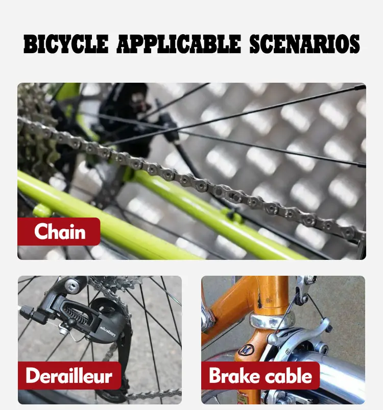 125 ml Fahrrad-Spezialschmiermittel MTB Rennrad Mountainbike Kettenöl für Gabel, Schwungrad und Kette Fahrradzubehör – Detail 3
