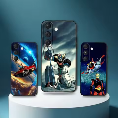 UFO Robot G-Goldorak Phone Case For Samsung S25,S24,S23,S22,S21,S20,S10,Ultra,Plus,Lite,FE,Soft Silicone Black Cover