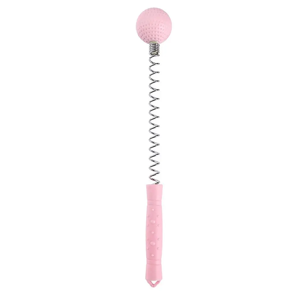 Spring Massager Relaxation Spring Elastic Knock Stick Massage Hammer Golf Ball Massager Ball Body Massager Massager Ball Hammer