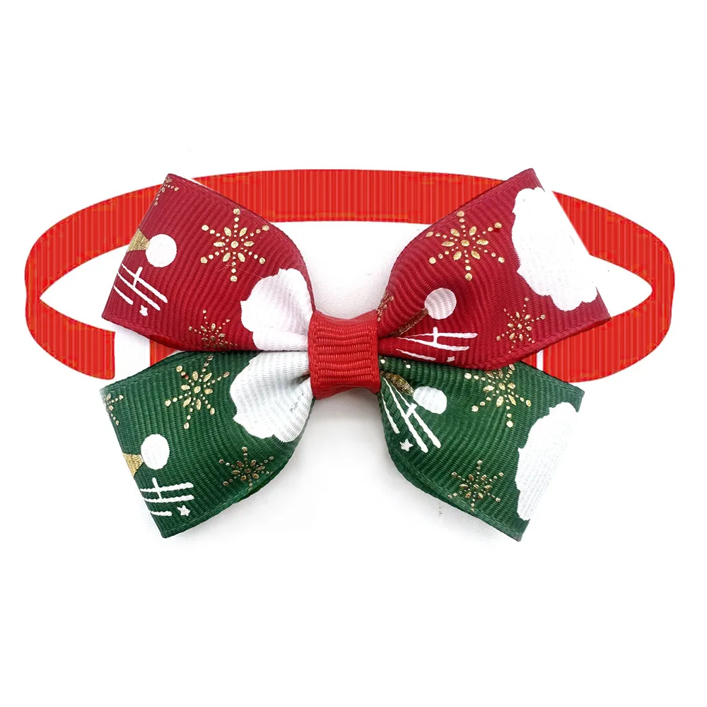 50 stücke Weihnachten Haustier Hund Katze Fliege verstellbare Hunde krawatten Haustier Urlaub Fliege Halsband Haustier Pflege Lieferungen für kleine Hunde – Detail 8