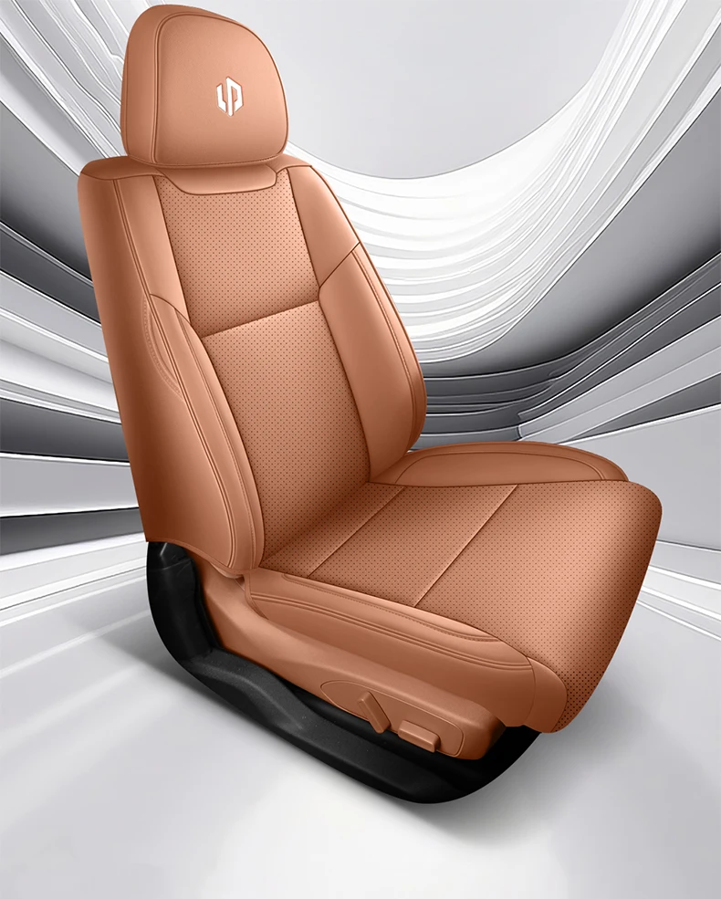 Maßgefertigte Sitzbezüge für Leapmotor C16 Auto-Zubehör für 3 Reihen 6 Sitze Komplettset Hochwertige Kunstleder-Verarbeitung – Detail 2