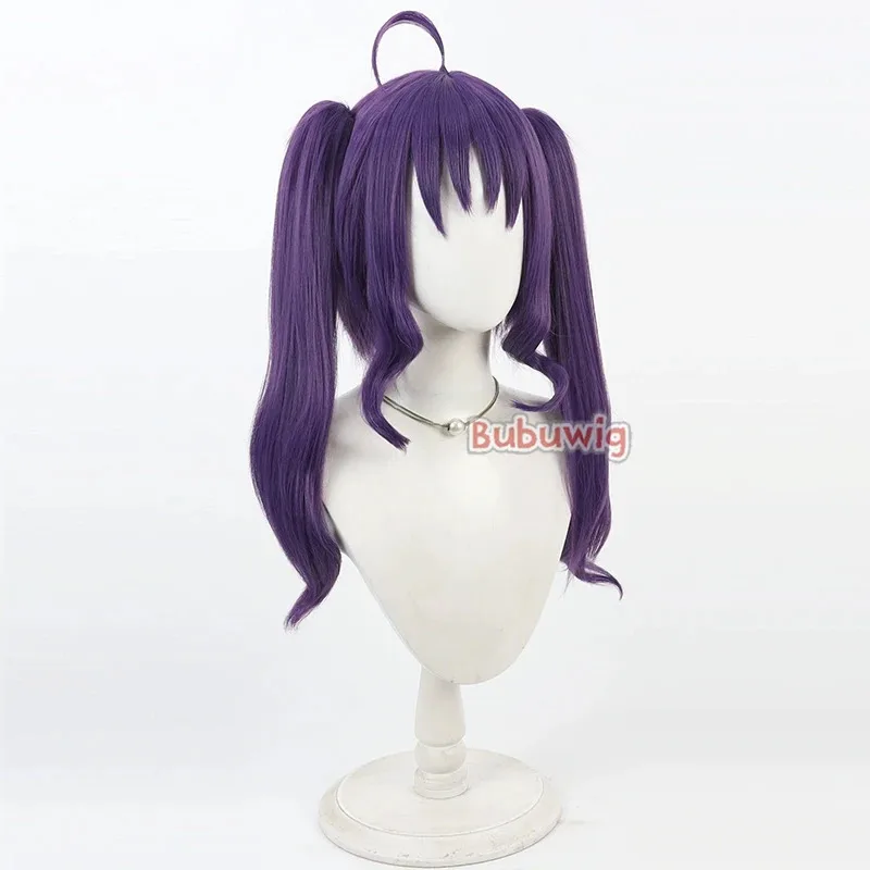 

CySynthetic Hair Shigure Kokoro Cosplay Wigs Futari wa Pretty Cure Cure Kyun-Kyun 50cm Purple Ponytail Wig Heat Resistant