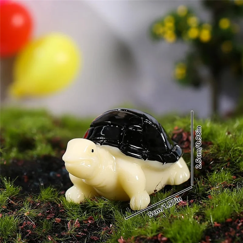 A44F-50PCS Mini Jungle Animals Figurines Resin Tiny Animal Miniatures Wild Animal Miniature Garden Accessories