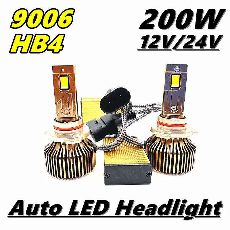 

Белый свет HB4 9006 Светодиодные фары 20000LM H1 H4 H7 H8 H9 HB3 HIR2 Светодиодная лампа 9005 9012 200 Вт D2S D4S D2H High PowerCar Light