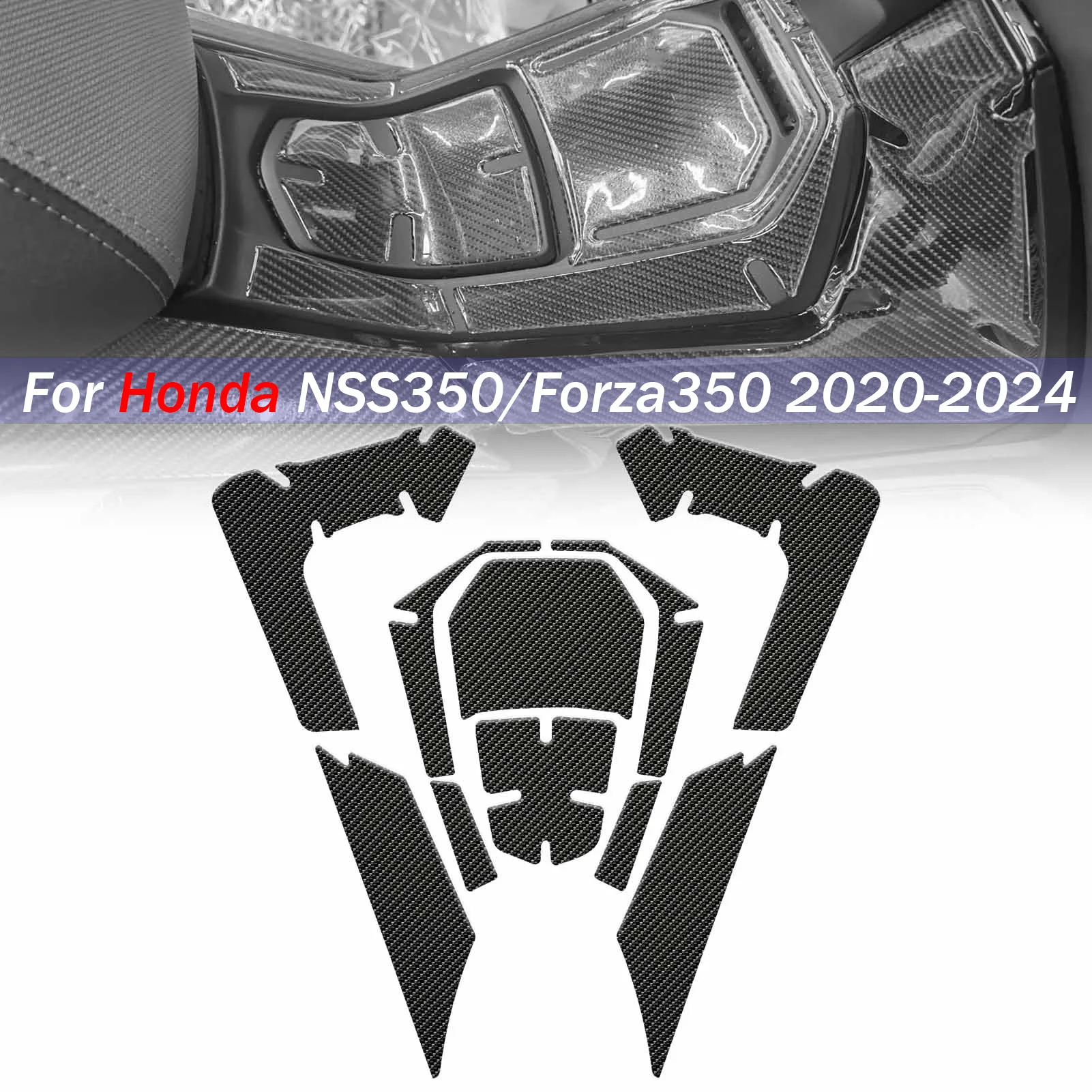 

Для Forza 350, тяговая боковая накладка на бак, газовое топливо, наколенник, наклейка для Honda Forza350 NSS350 2020-2024, наклейки на мотоцикл, крепление