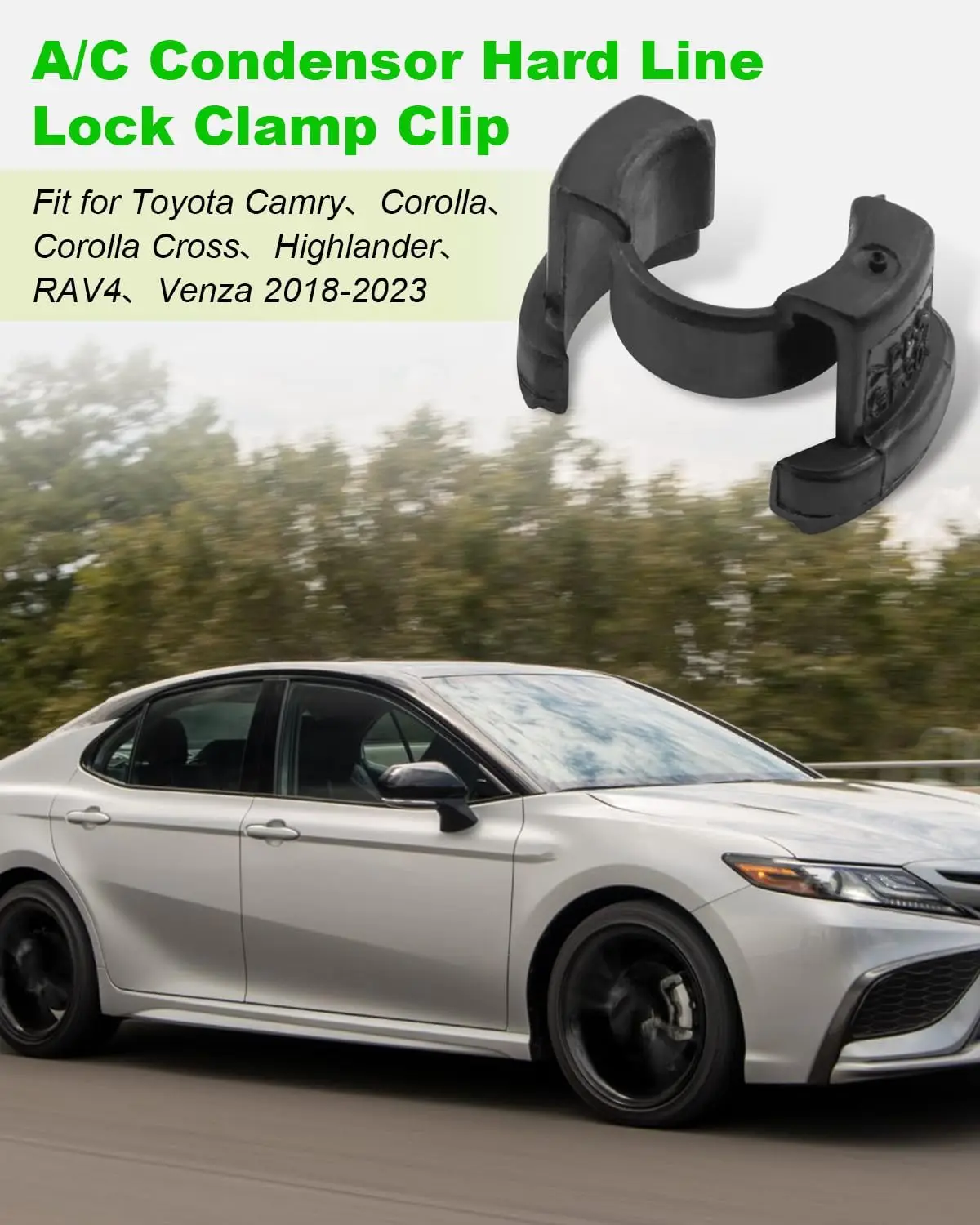 88718-1E150 A/C Condenser Hard Line Lock Clamp Clip for Toyota 2018-2022 Air Conditioning Pipeline Buckle Auto Interior