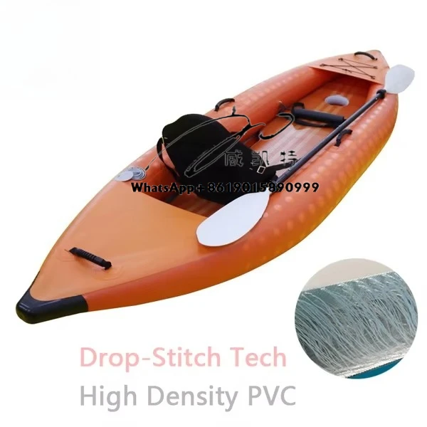 

Wholesale Price Drop Stitch Inflatable Kayak Pedal Drive Fin 2 Seat Kayaks Pedals Fishing Boat With Accessories