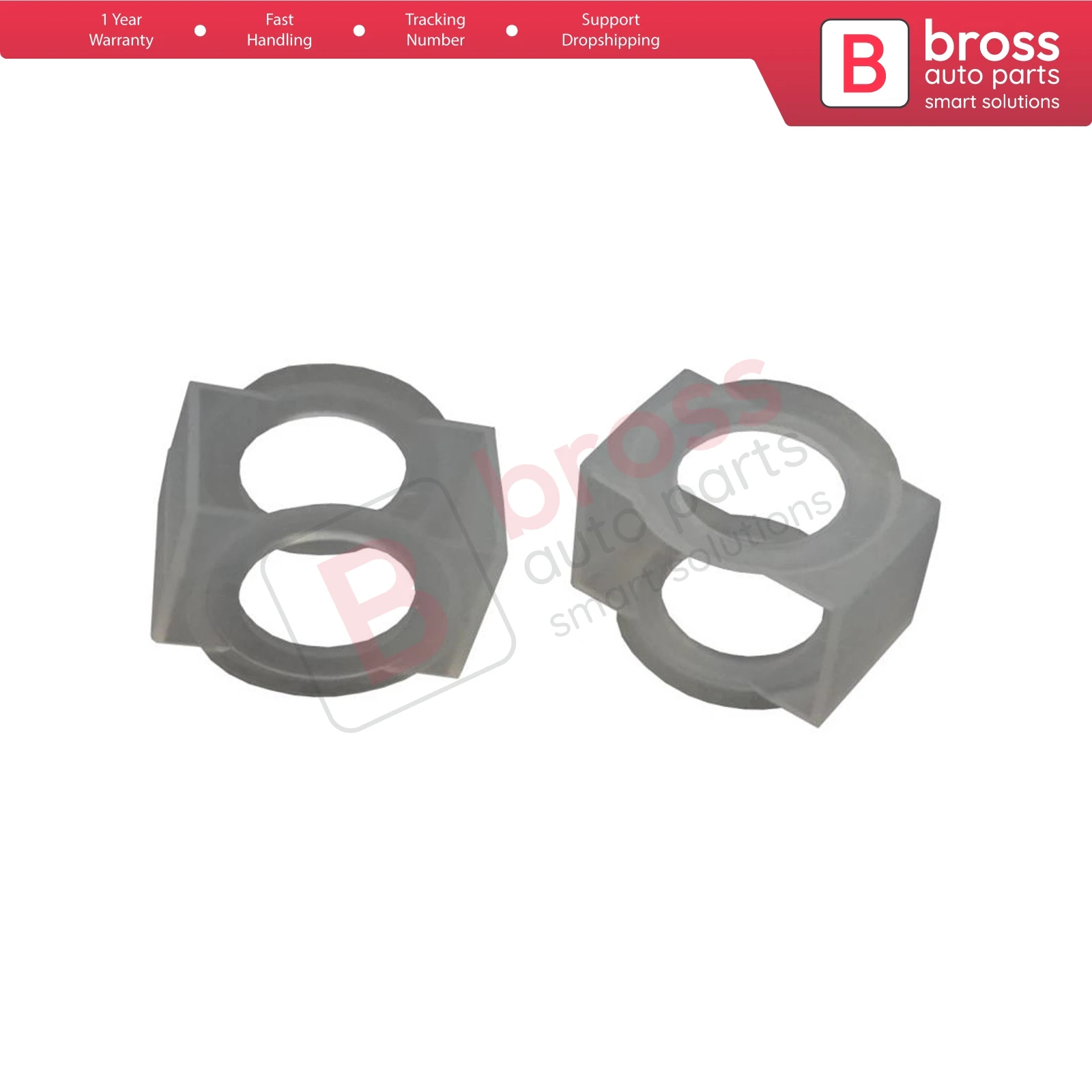 Bross BSP653 2 Pieces Gear Linkage Selector 107700743133 Repair Part for R9 R11 R19 R21; Kangoo; Clio; megane 1996-2001