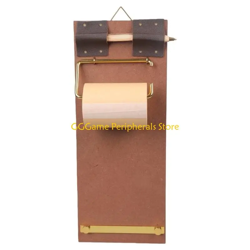 U55B Retro Clipboard Writing Pad With Cutter Wall Hanging Memos Board For Office