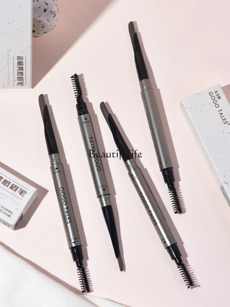 Thin Head Eyebrow Pencil Sweatproof and Waterproof Long Lasting Fadeless Wild Eyebrow