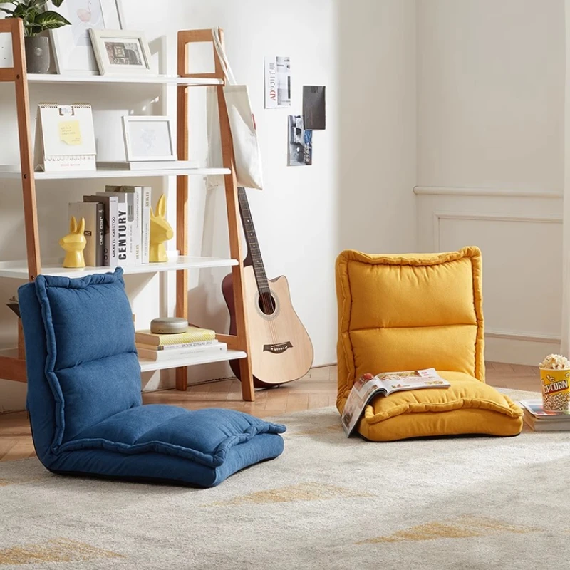 Adjustable Lounge Chair Compact Floor Sofa for Small Spaces with Backrest Chic Tatami Seat