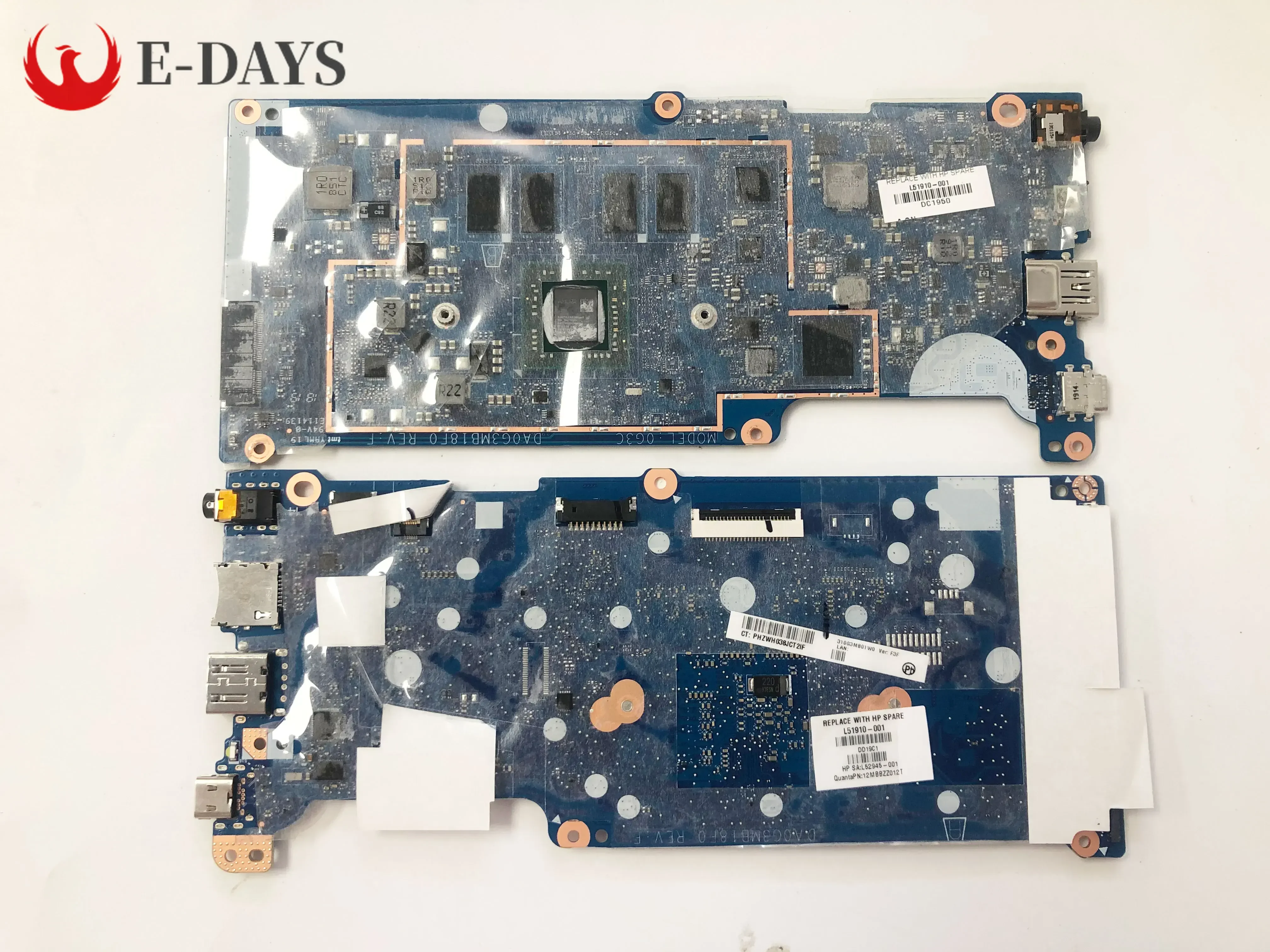 L62470-001 Mainboard for HP Chromebook 14 G5 Motherboard 4GB Tested Ok