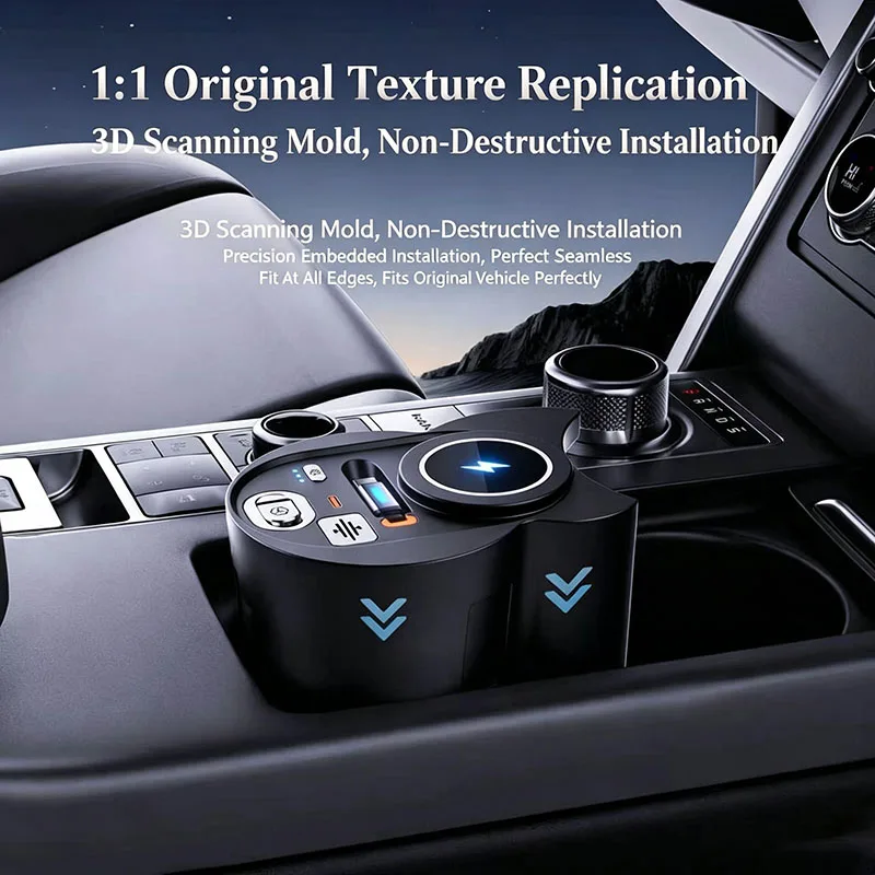 Fragrance Magnetic Wireless Charger For Land Rover Range Rover Sport USB-C Fast Charging Fragrance Cigarette Lighter Splitte
