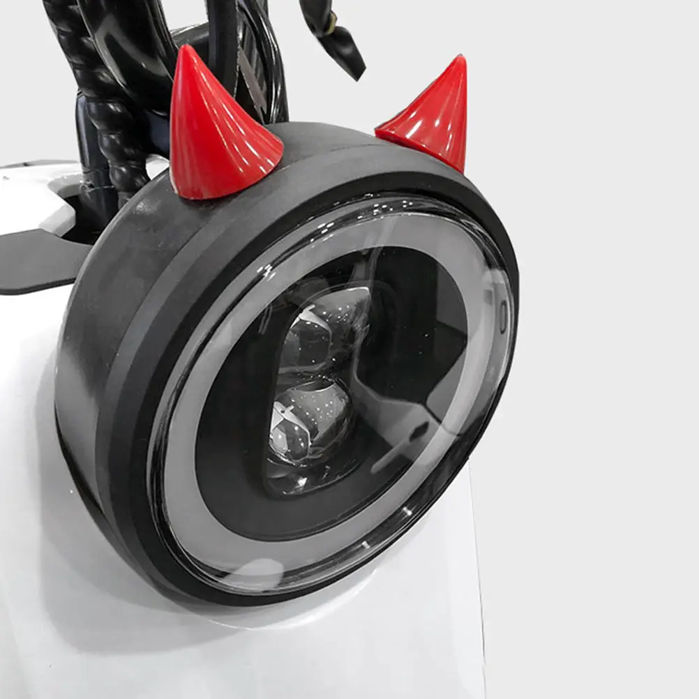 

4Pcs Motorcycle Horn Accessory Reusable Decorative Horns Strong Suction Cup for Bike Ski Snowboard