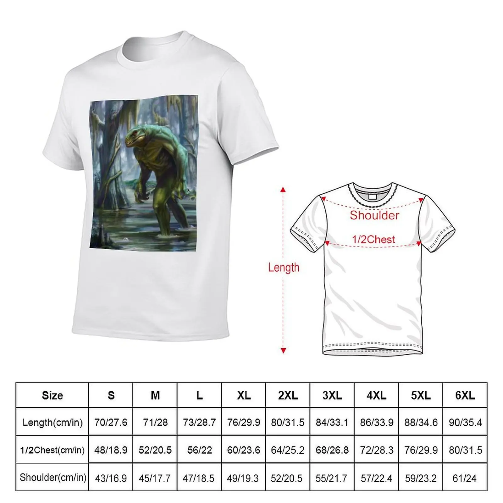 Lizardman of Scape Ore Swamp T-Shirt t shirts for man slim fit t shirts for man graphic vintage T-Shirt