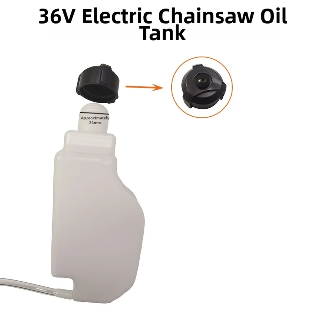 36V Electric Chainsaw Oil Pump Bottle Plastic Lubrication Tank With Automatic Replacement Parts For Garden Power Tools