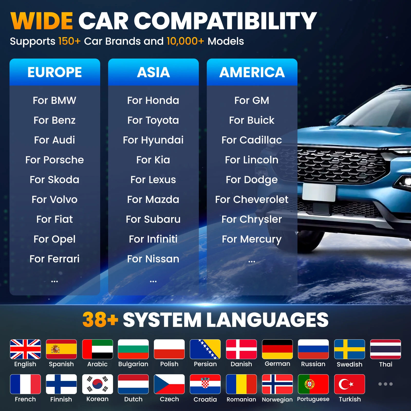 [Lebenslange kostenlose Updates] KINGBOLEN K8 Elite Advanced All System Wired Car Diagnostic Tool CANFD DOIP ECU Coding Active Test 34 Resets Guide TPMS