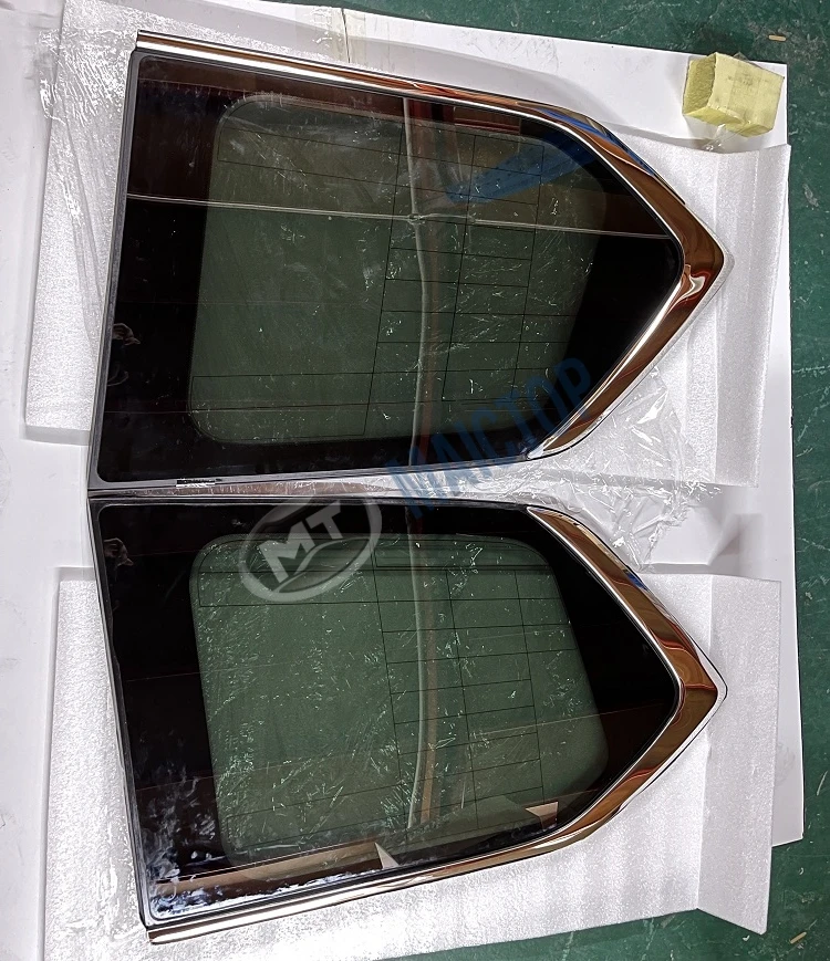 MAICTOP accesorios de coche guardabarros trasero cromado puerta lateral ventana vidrio para lx Lx570 2016- Vidrio