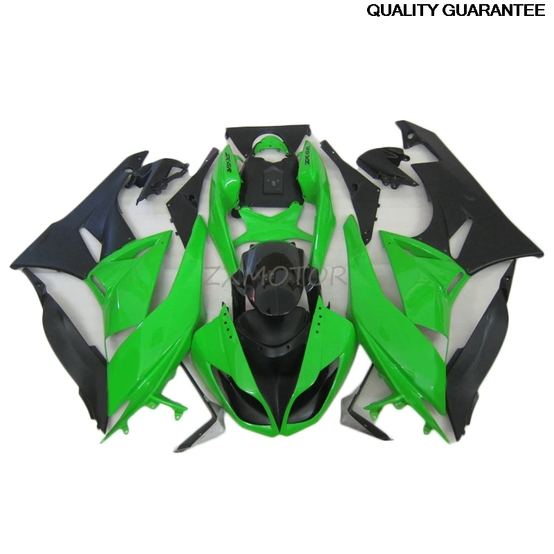 

Пластиковые детали обтекателя мотоцикла для 2009-2012 Kawasaki ZX6R, комплекты обтекателей ZX6R 09-12, зеленый, черный кузов 34
