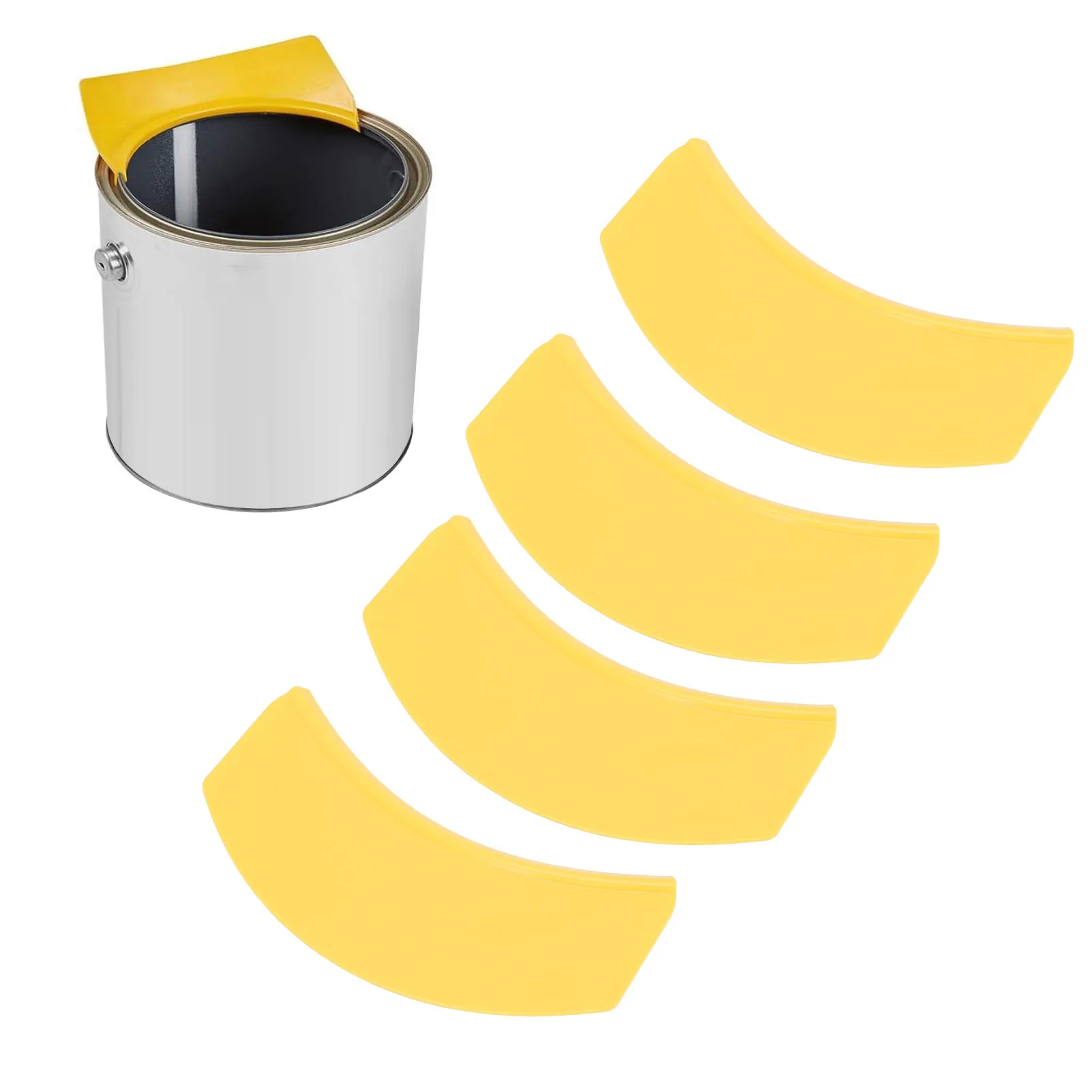 4 قطع من فوهة صب الطلاء المحمولة القابلة لإعادة الاستخدام البلاستيكية متعددة الوظائف الكل في واحد لعلب طلاء جالون