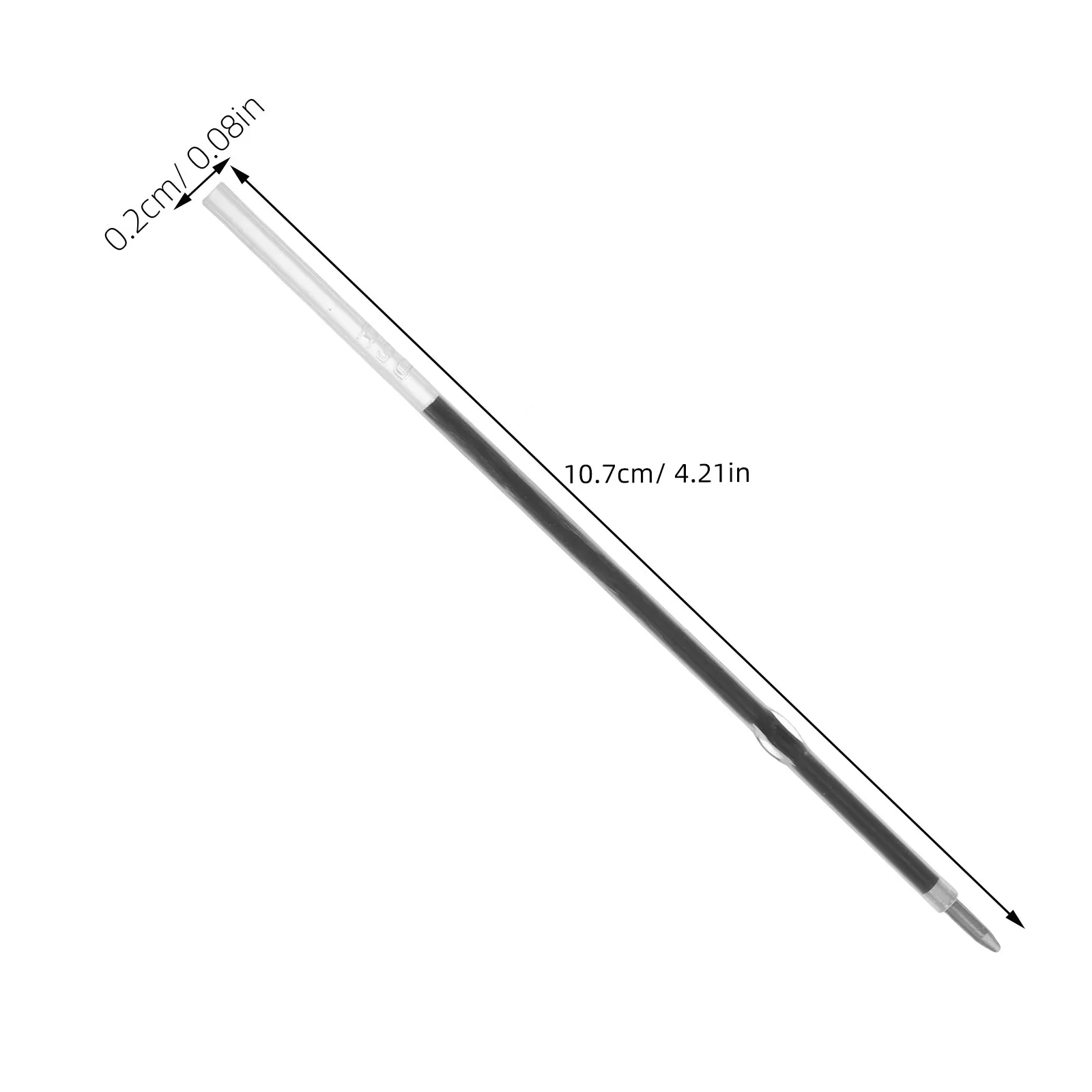 100Pcs Retractable Pen Refills 0.7mm Blue Ink Ballpoint Smooth Writing Replacement Office School Supplies Pen Making Supplies