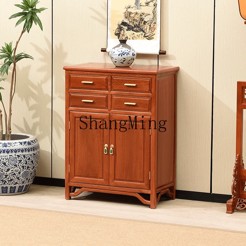 FG good-looking  new Chinese rosewood dining side cabinet modern simple living room storage tea and wine cabinet