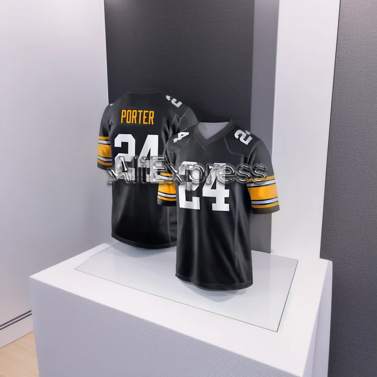 24-25 New Arrive Style Joey Porter jr. Steelers Jersey Man Women Daily Sport T-Shirt  Breathable Tee Fashion Top# Vapor F.U.S.E.