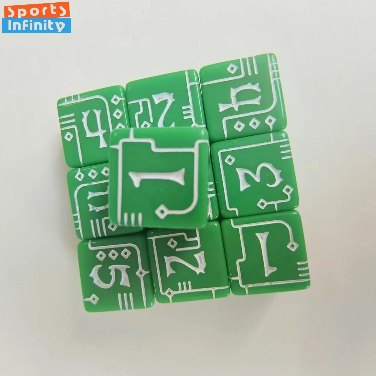 10PCS/Set New Mechanical Style Pattern D6 Dice 6-sides Number Dice for RPG COC Cthulhu Board Game Entertainment DND Dice Set