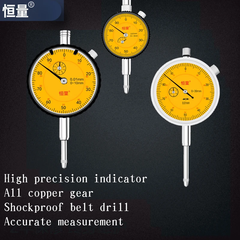 

Percentage Indicator Table 0-5 0-10 0-50mm0.01 High Precision Shockproof Large Stroke Stainless Steel Waterproof Measuring Table