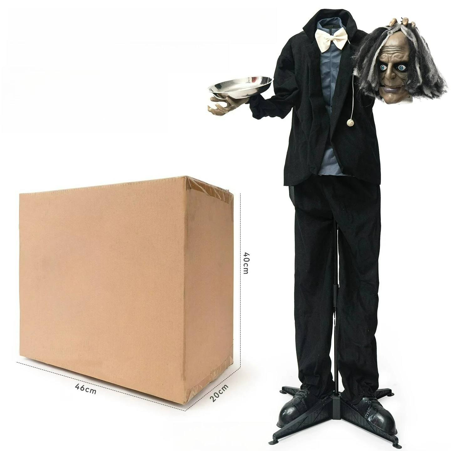 Factory Direct 20.26 million Sanctuary end plate shaved butler standing ghost electric induction luminous sound haunted house