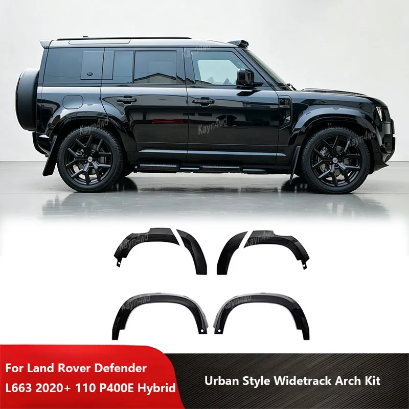 

Off Road 4x4 Accessories Urban Style Widetrack Arch Fender Flares Kit For Land Rover L663 2020-2026 Defender 110 P400E Hybrid
