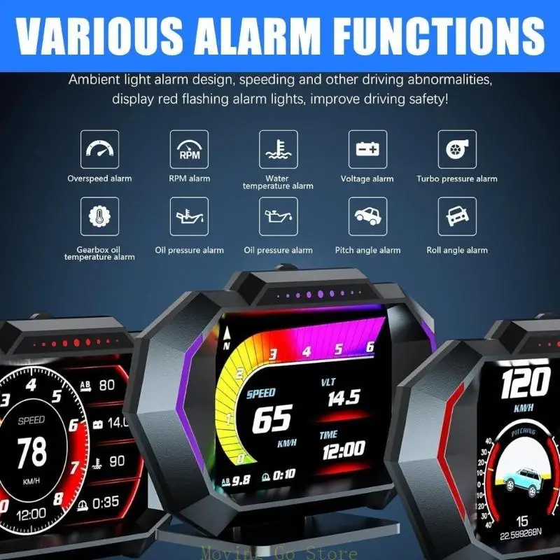 

B5XD Легко установить OBD скорость и градиент -манометра.