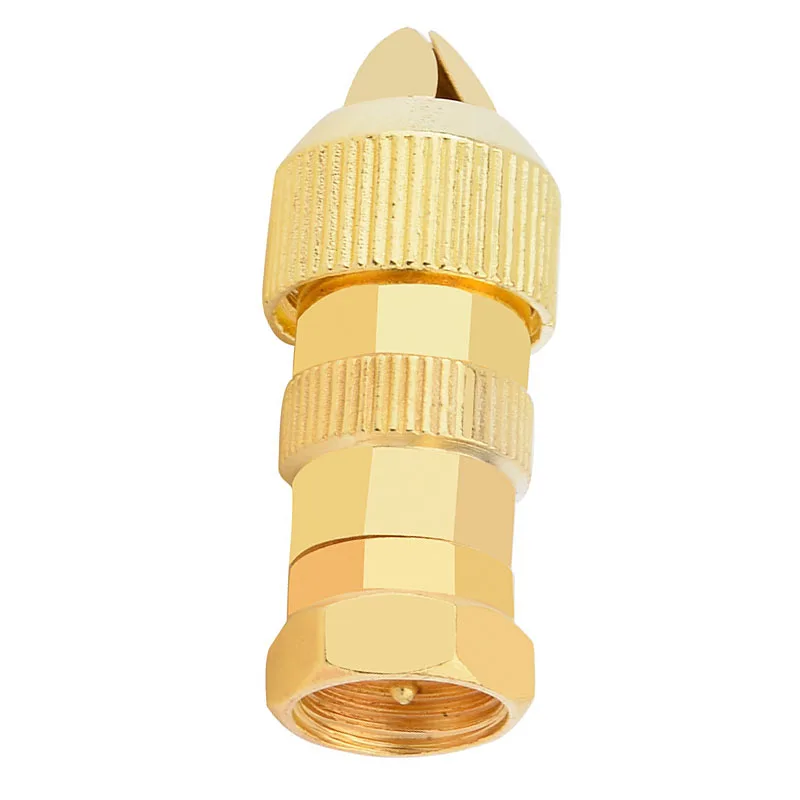 5 قطعة مطلية بالذهب التلفزيون RF محول MaleF-نوع موصل محوري التوصيل للتلفزيونات هوائي كابل الفاصل نقل الإشارة عالية السرعة