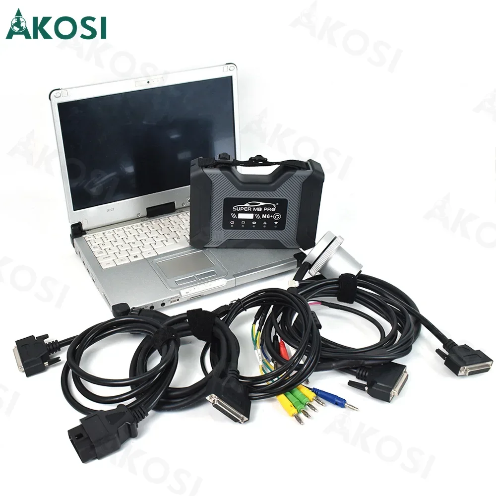 

Ноутбук CFC2 + 2025 для SUPER MB PRO M6 + Star Diagnosis для Benz с мультиплексором Lan Cable + OBD2 16-контактный основной тестовый кабель для автомобиля, грузовика